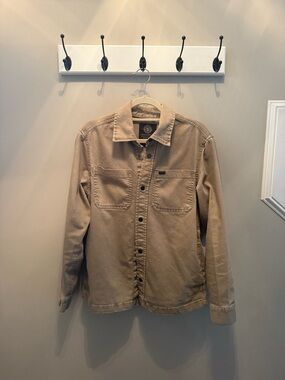 Buffalo David Bitton Tan Canvas Shirt Jacket